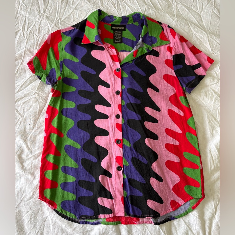 Nooworks Joyce Button-Up Shirt in Static